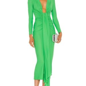 AX Paris Green Long Sleeve Dress